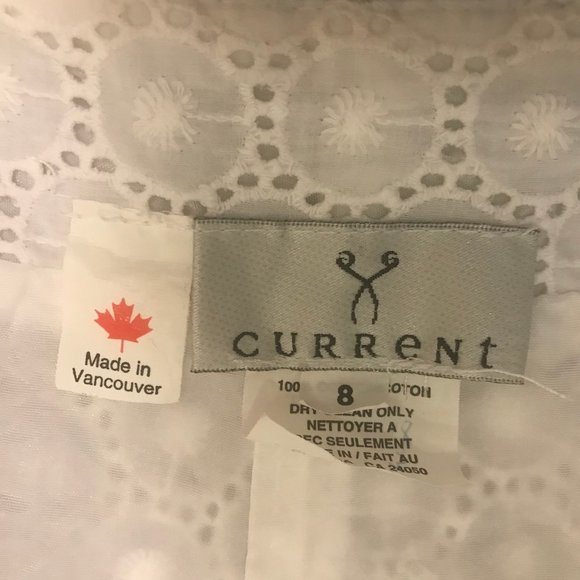 CURRENT Lined Eyelet A Line Midi Skirt - Picture 3 of 3